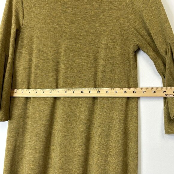 Lularoe Maurine Bell Sleeve Dress Womens Size Small Olive Mustard - Picture 6 of 10
